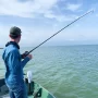 andrew juran fishing with saltwater baitcasting reel