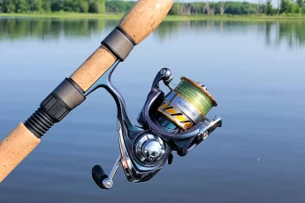 Daiwa Spinning Rod and Reel Combo bass fishing on the mississippi river