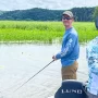 andrew juran largemouth bass fishing on the mississippi river with bass fishing rod