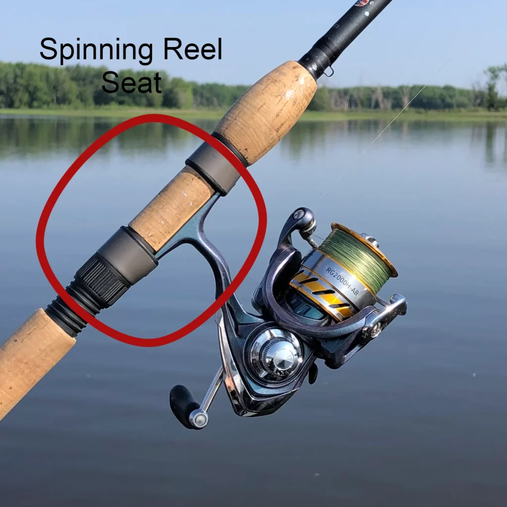 Spinning reel seat on st croix rod and daiwa spinning reel